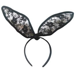 Lace Bunny  Ears Headband at Amazon